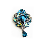 CLASSIC PETAL FANCY CRYSTAL BROOCH_4 colors