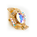 Victorian Crystal Pendant Brooch_6 colors