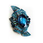 Victorian Crystal Pendant Brooch_6 colors