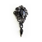 Victorian Crystal Vine Statement Brooch_6 colors