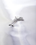 NICE DOLPHIN SWAROVSKI CRYSTAL BROOCH