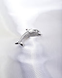 NICE DOLPHIN SWAROVSKI CRYSTAL BROOCH
