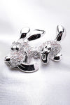 LOVELY DOG SWAROVSKI CRYSTAL BROOCH