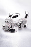 LOVELY DOG SWAROVSKI CRYSTAL BROOCH