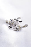 LOVELY Small DOG SWAROVSKI CRYSTAL BROOCH