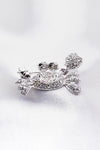 SMALL CRAB SWAROVSKI CRYSTAL BROOCH