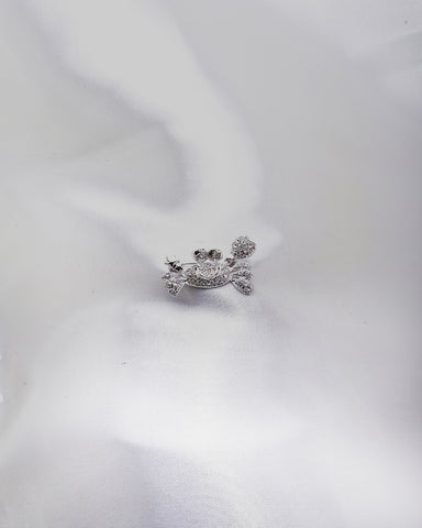 SMALL CRAB SWAROVSKI CRYSTAL BROOCH