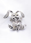 RABBIT SWAROVSKI BROOCH