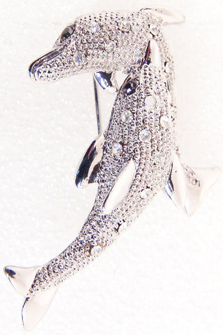 Twin Dolphins Pin Brooch