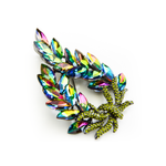 Fancy Crystal Wreath Brooch_6 colors