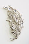 Crystal Feather Pendant Brooch_6 colors