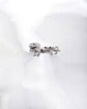 NICE DACHSHUND SHAPE SWAROVSKI CRYSTAL BROOCH