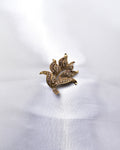 FLOWER LEAF CRYSTAL BROOCH_4 colors
