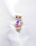 OWL CRYSTAL BROOCH_8 colors