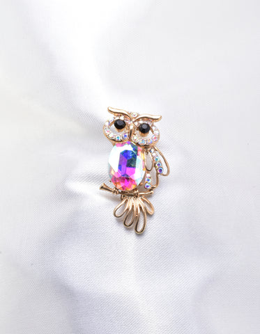 OWL CRYSTAL BROOCH_8 colors