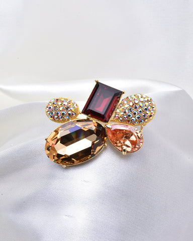 GD GOLDEN SHADOW TOPAZ SWAROVSKI CRYSTAL