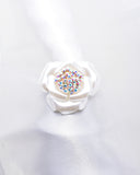 Beautiful Rose Shape Crystal Brooch_5 colors