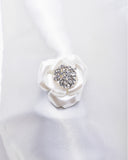 Beautiful Rose Shape Crystal Brooch_5 colors