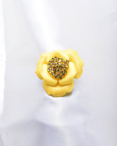 Beautiful Rose Shape Crystal Brooch_5 colors