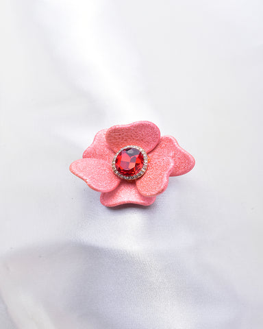 Beautiful Rose Flower Shape Brooch_4 colors