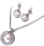 Classy and Simple Pearl Necklace Set_2 colors