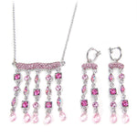 Crystal Showers Modern Necklace Set_2 colors