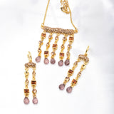 Crystal Showers Modern Necklace Set_2 colors