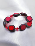 Round Square Natural Stone Stretch Bracelet_8 colors