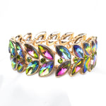 Elegant Fancy Marquise Shape Stretch Bracelet_14 colors