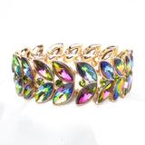 Elegant Fancy Marquise Shape Stretch Bracelet_14 colors