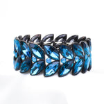 Elegant Fancy Marquise Shape Stretch Bracelet_14 colors