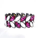 Elegant Fancy Marquise Shape Stretch Bracelet_14 colors