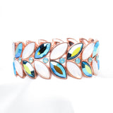 Elegant Fancy Marquise Shape Stretch Bracelet_14 colors