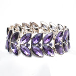 Elegant Fancy Marquise Shape Stretch Bracelet_14 colors