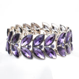 Elegant Fancy Marquise Shape Stretch Bracelet_14 colors