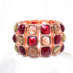 Classical Square Crystal Stretch Bracelet_2 colors