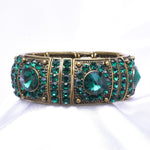 Antique Classical Crystal Stretch Bracelet_9 colors