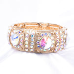 Antique Classical Crystal Stretch Bracelet_9 colors