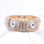 Antique Classical Crystal Stretch Bracelet_9 colors