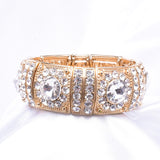 Antique Classical Crystal Stretch Bracelet_9 colors