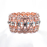 Elegant Fancy Crystal Stretch Bracelet_2 colors