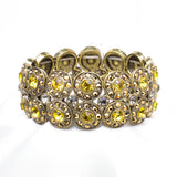 Elegant Double Round Crystal Stretch Bracelet_2 colors