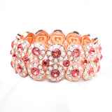 Elegant Double Round Crystal Stretch Bracelet_2 colors