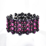 Elegant Round Bar Crystal Stretch Bracelet_5 colors