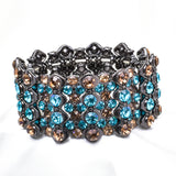 Elegant Round Bar Crystal Stretch Bracelet_5 colors