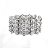 Elegant Round Bar Crystal Stretch Bracelet_5 colors