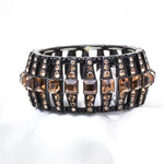 Classical Antique Square Crystal Stretch Bracelet_6 colors