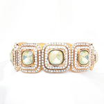 Elegant round Square Crystal Stretch Bracelet_7 colors