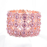 Fancy Imperial shape crystal Stretch Bracelet_3 colors