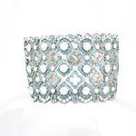 Fancy Imperial shape crystal Stretch Bracelet_3 colors